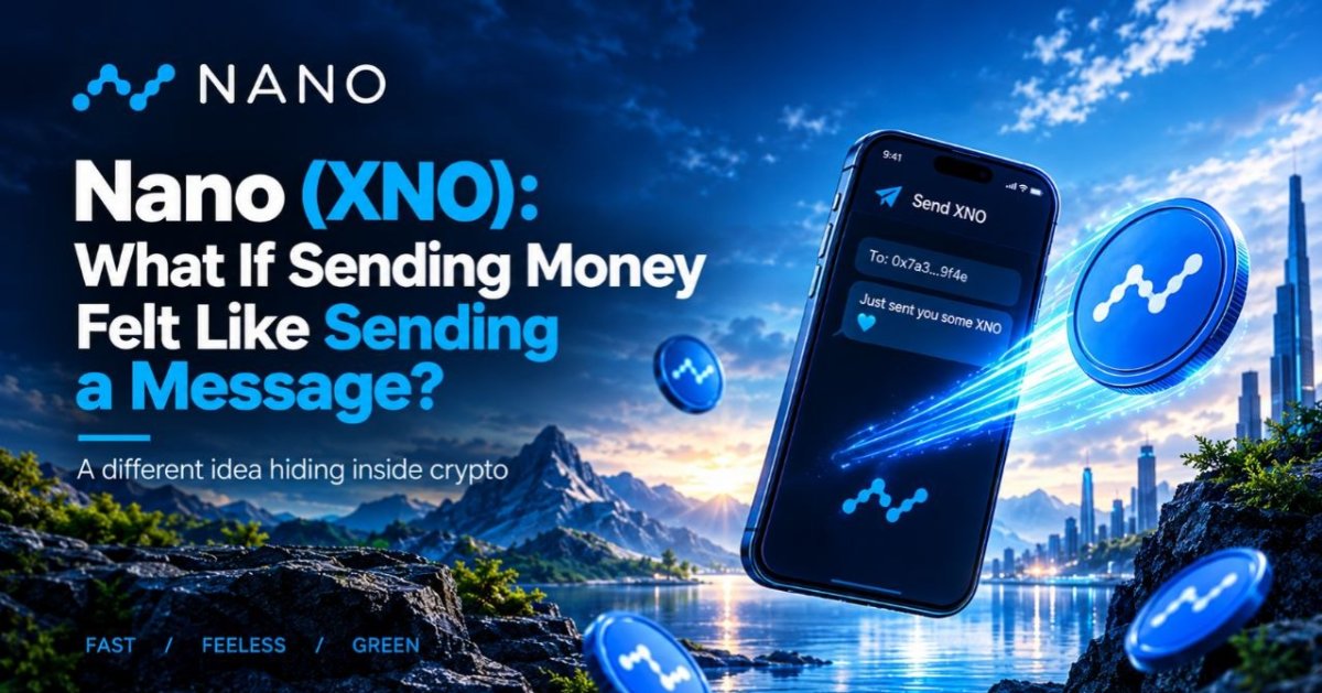 Nano (XNO): What If Sending Money Felt Like Sending a Message?