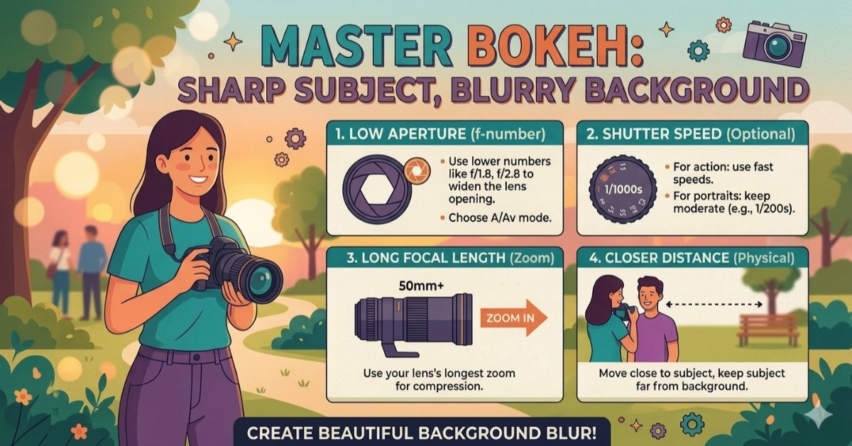 Cuma 3 Langkah! Rahasia Foto Bokeh Tajam di Kamera Apa Pun 📸✨