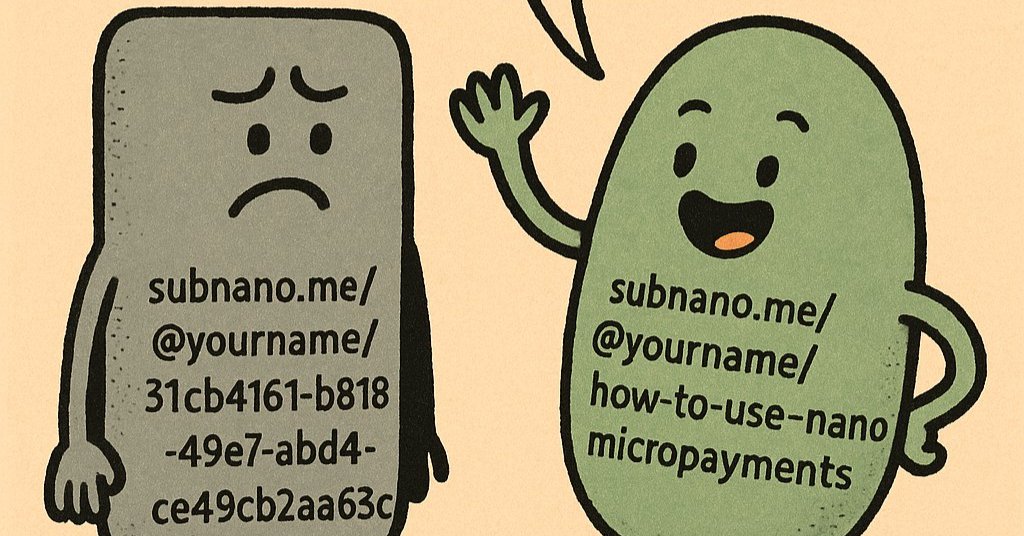 Introducing beautiful, readable URLs on Subnano