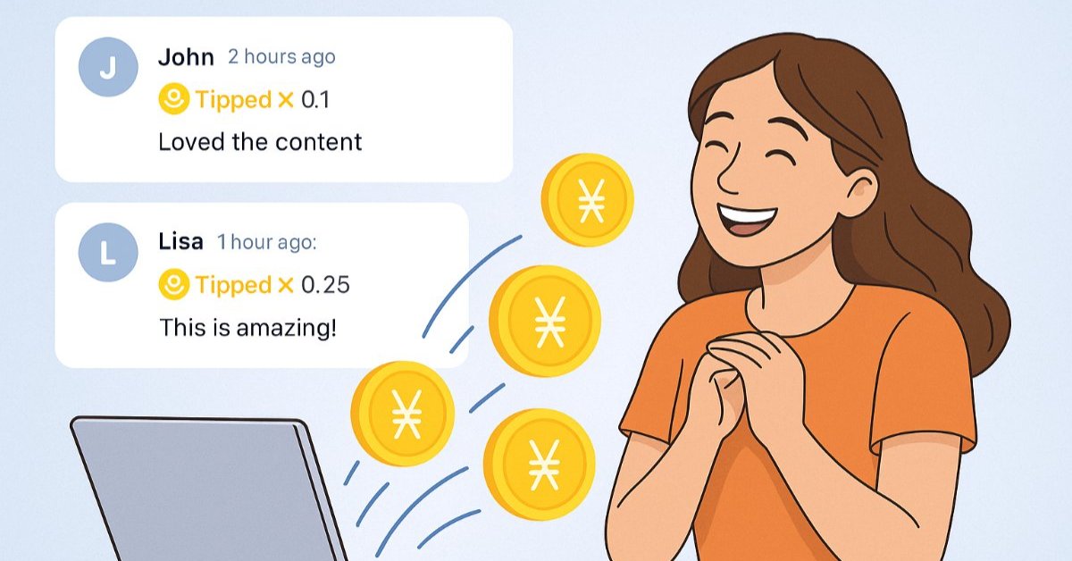 Introducing Comment Tipping: Support Creators Instantly While Joining the Conversation