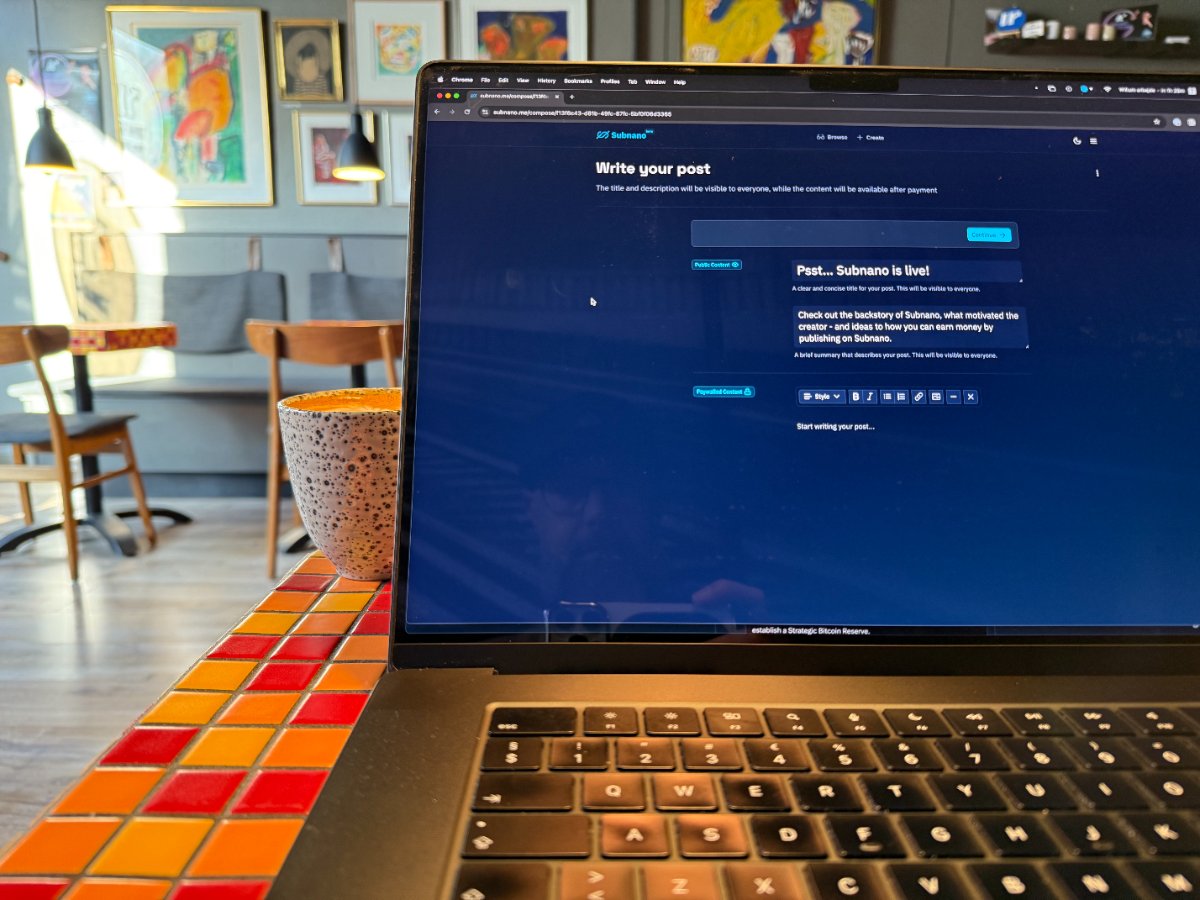 Psst… Subnano is live!