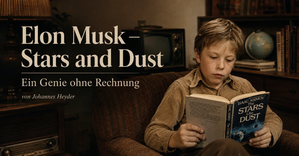 Elon Musk – Stars and Dust
Ein Genie ohne Rechnung
Teil 1: Der Junge, den niemand mochte