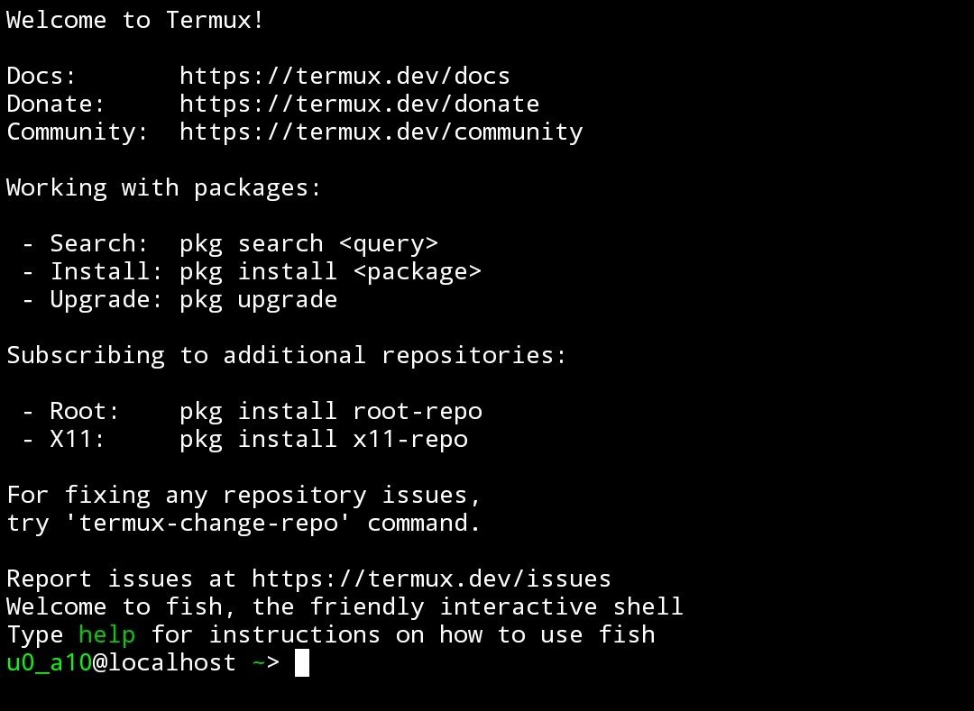 Downloading and Updating Termux