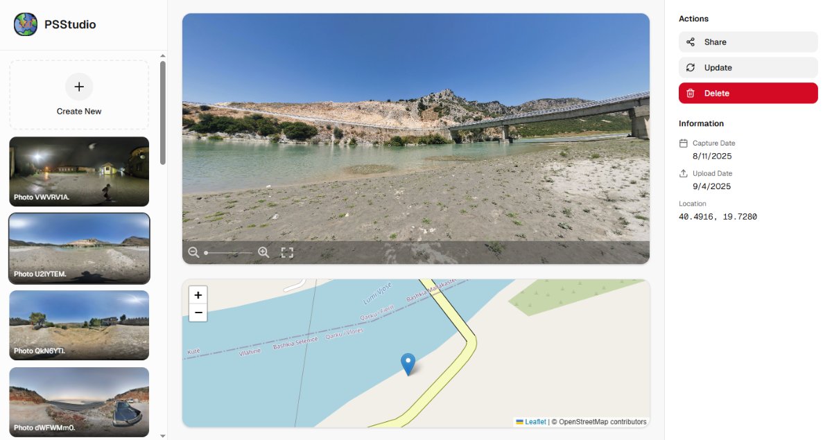 PSStudio - a place for uploading your Google StreetView PhotoSphere images