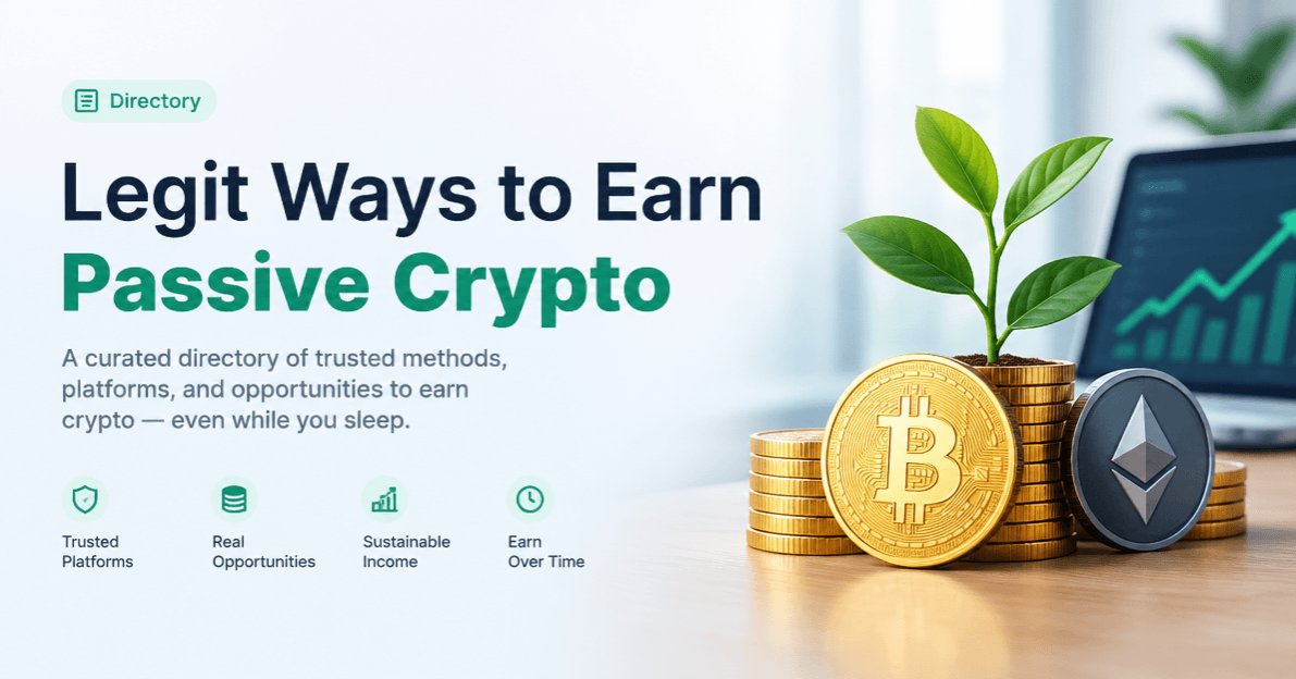 I Built My Own Directory of Legit Ways to Earn Passive Crypto