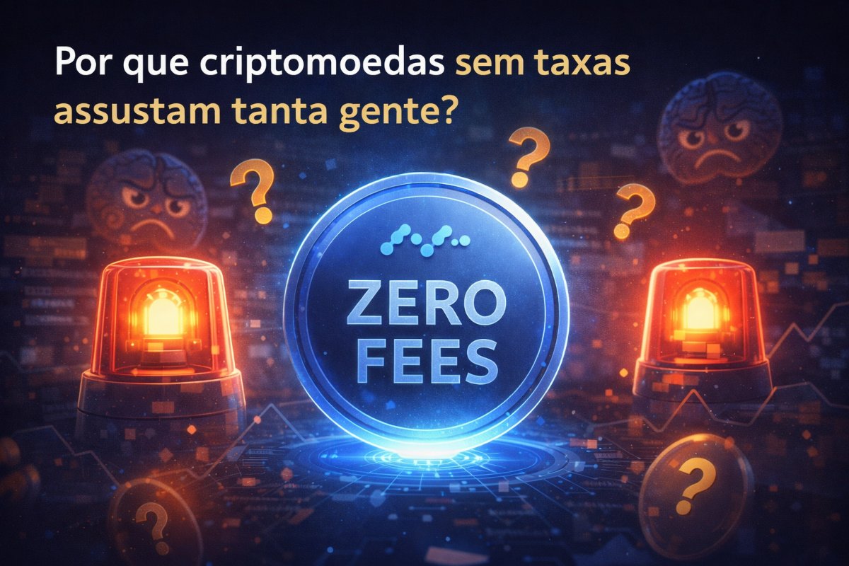 Por que criptomoedas sem taxas assustam tanta gente?