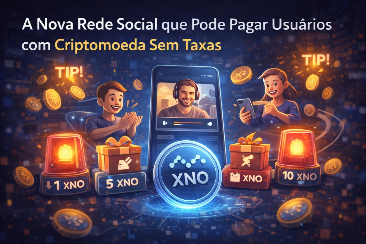 A Nova Rede Social que Pode Pagar Usuários com Criptomoeda Sem Taxas