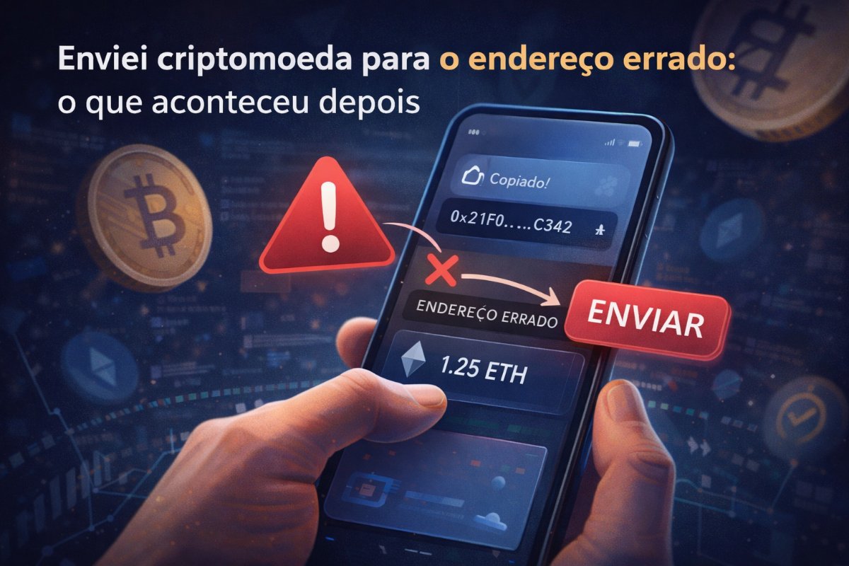 Enviei criptomoeda para o endereço errado: o que aconteceu depois