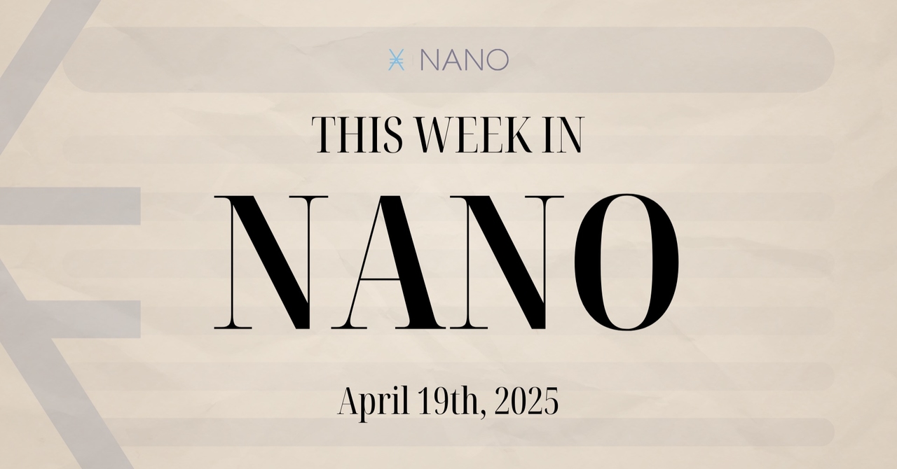 π This Week in NANO - 19/04/2025