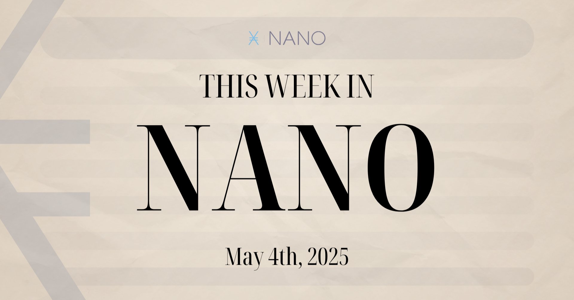 π This Week in NANO - 04/05/2025