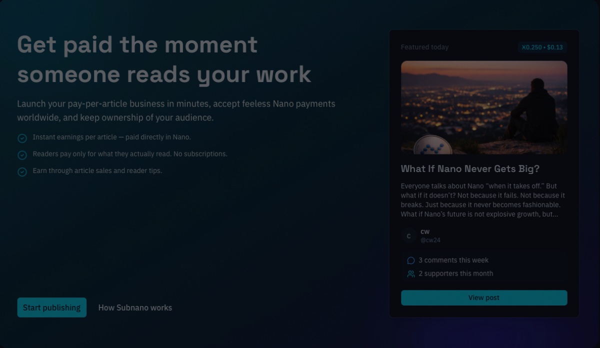 Why Subnano Feels Like the Future of Blogging